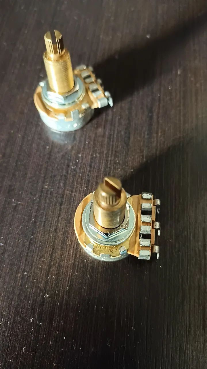 Potenciômetros para Guitarra, 500k, Gibson, vintage. 