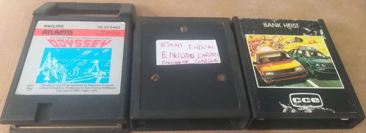Fitas de Atari e Odysseus Relíquia 