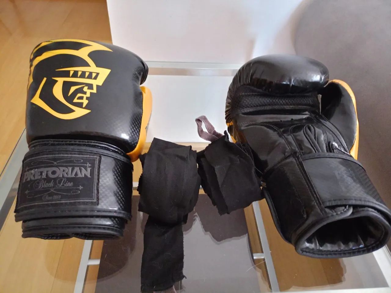 Luvas de Boxe Pretorian Black Line - Tamanho M - Foto 5