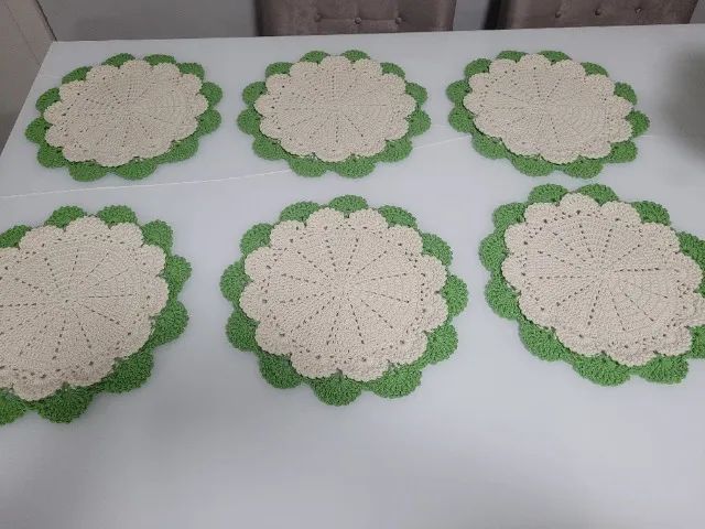 Jogo americano em croche  - Foto 2