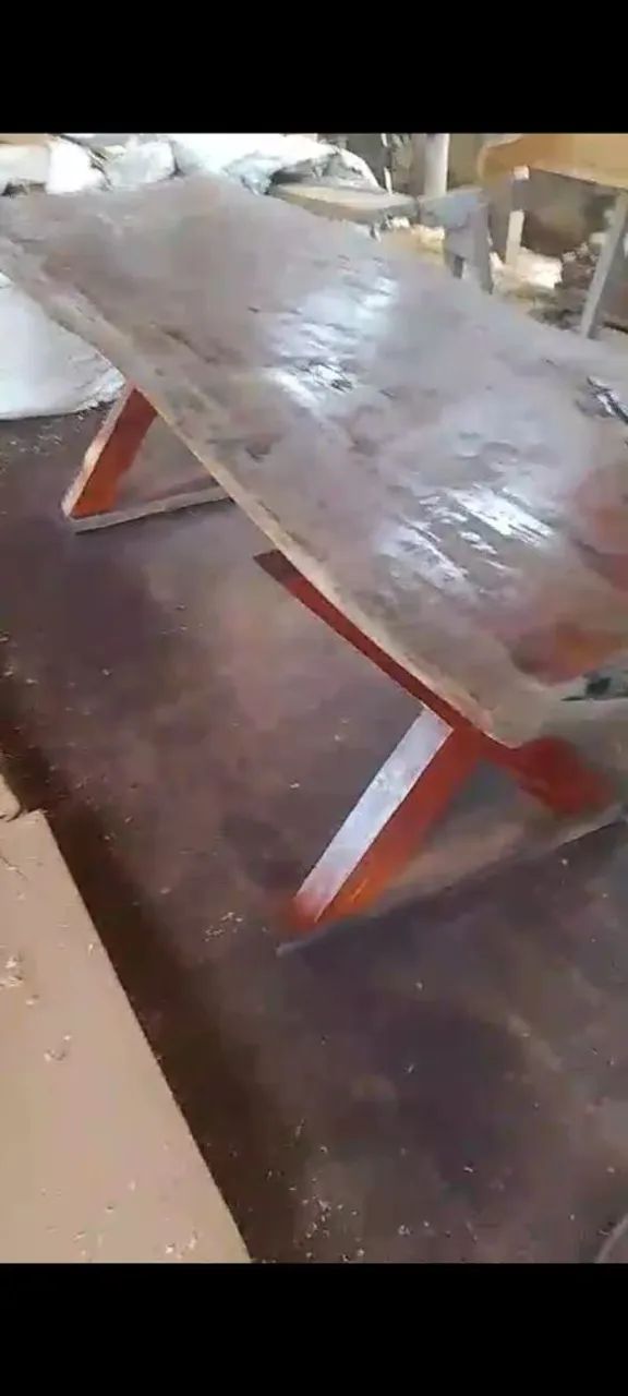 Mesa de madeira para área externa - Foto 4