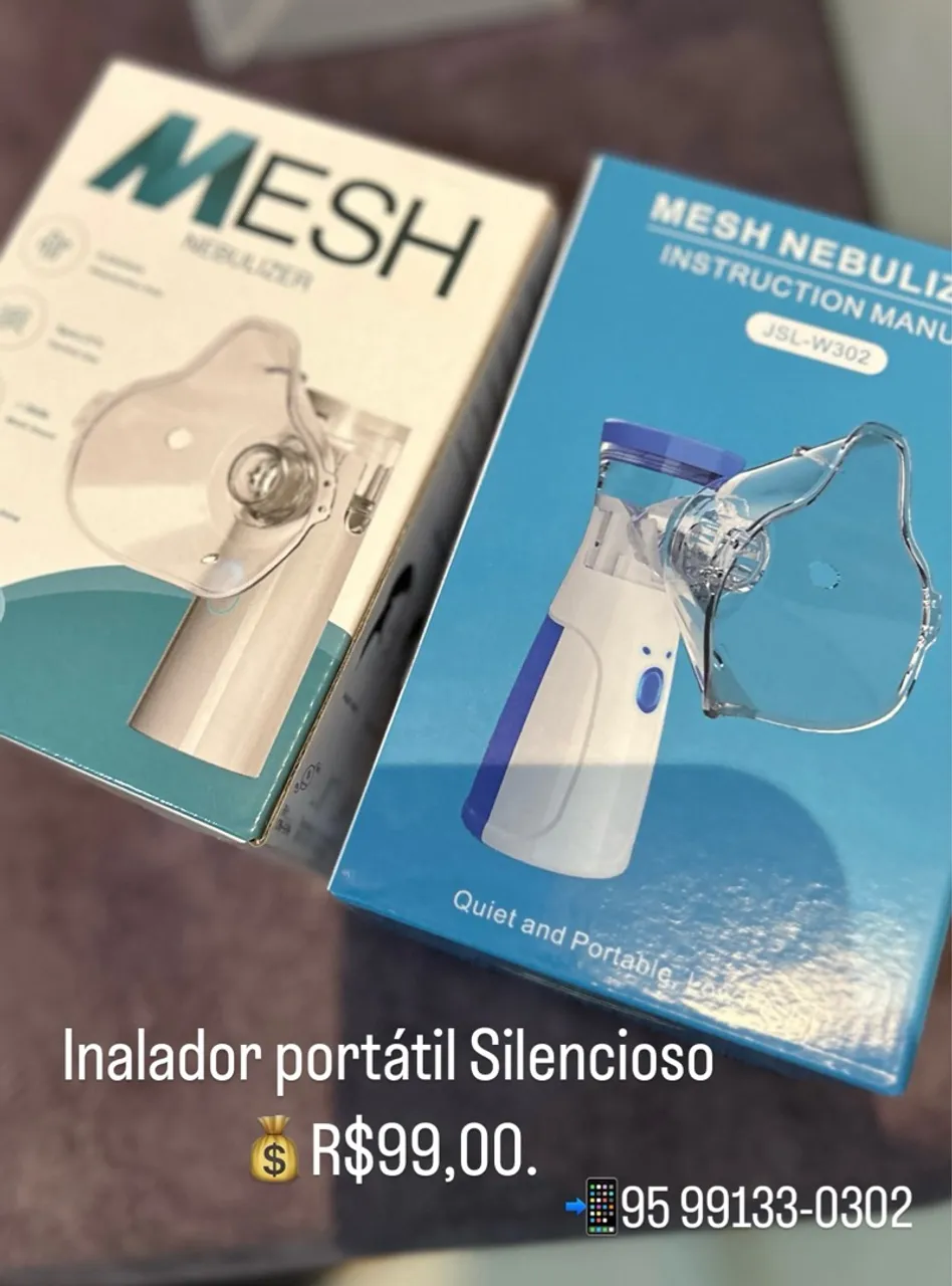 Inalador Portátil Silencioso Mesh Nebulizer