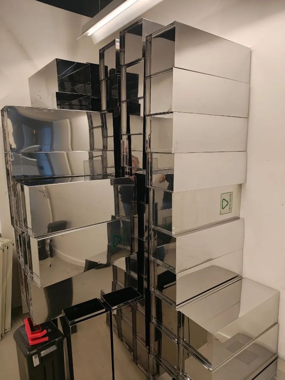 Lixeiras para coleta seletiva - inox - Foto 2