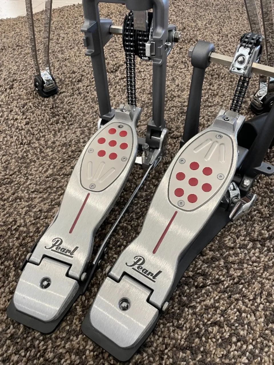 Pedal Duplo Pearl Eliminator P-2052C Redline - Foto 4