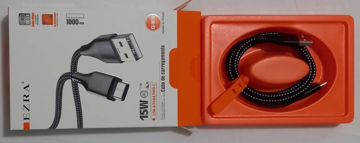 Cabo carregamento USB para Tipo-C - Foto 3