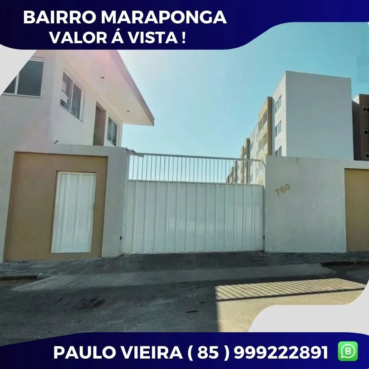 Apartamento Com 03 Quartos, Lazer e Varanda no Bairro Maraponga Por 150 Mil Á Vista !!