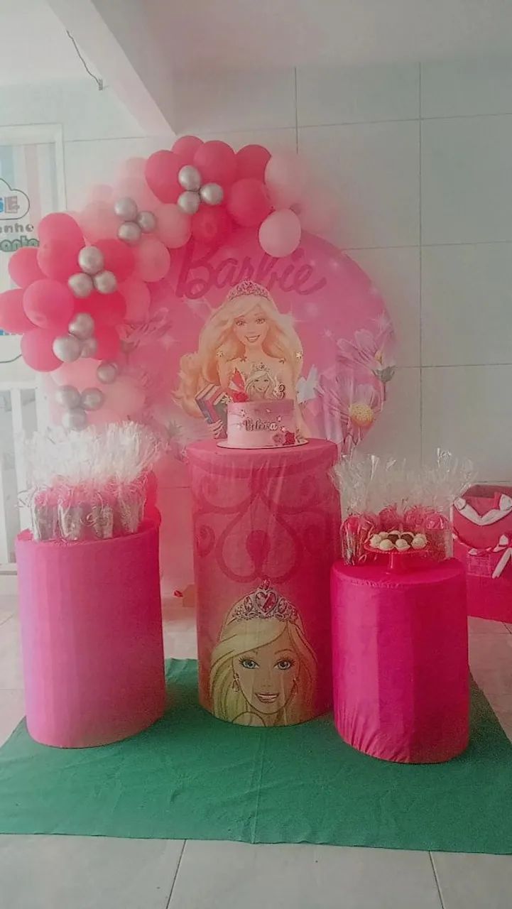Cilindros Personalizados Barbie - Festa Infantil - Foto 3