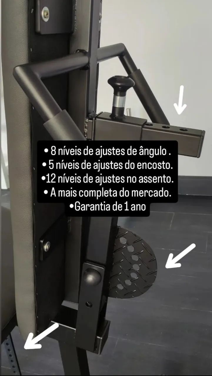 Cadeira extensora e flexora 2 em 1 - Foto 2