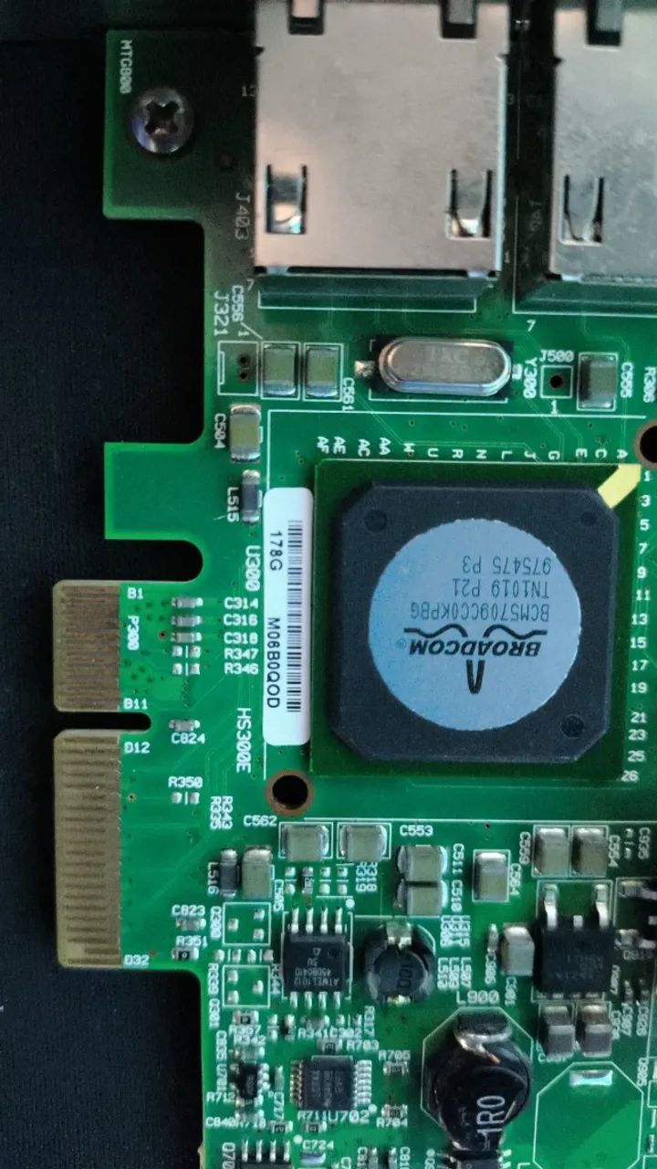 Placa Rede placa de rede Qlogic BCM5709C GIGABIT 10/100/1000 Pci-e 5709 - Foto 5