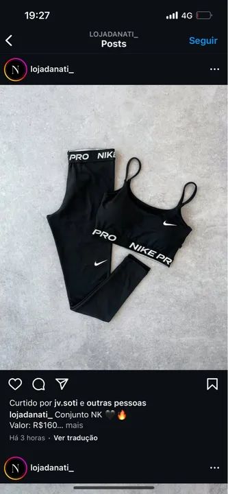 Conjunto Nike Pro - Top e Legging - Foto 2