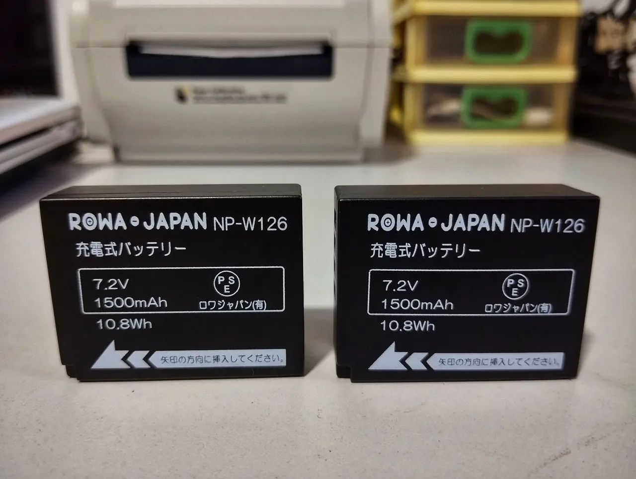 Bateria Np-w126 para câmera Fuji - 2 baterias 