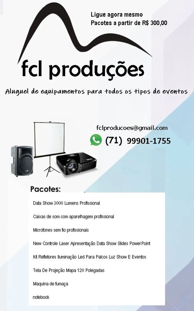 Sonorização iluminação para eventos