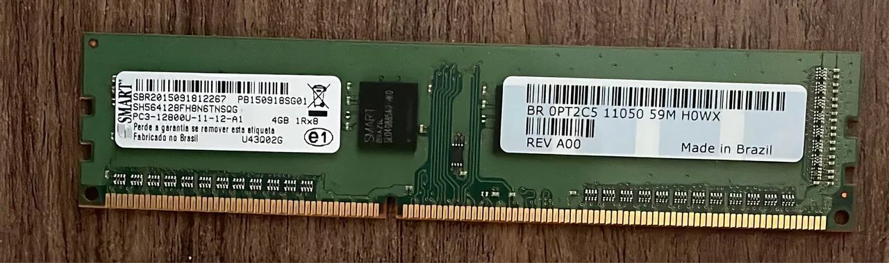 Memória RAM 4GB DDR3 Smart 1600hz