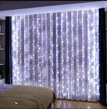 Cascata de Luzes Mult Funções 400 Leds 3000K 10m - Foto 4