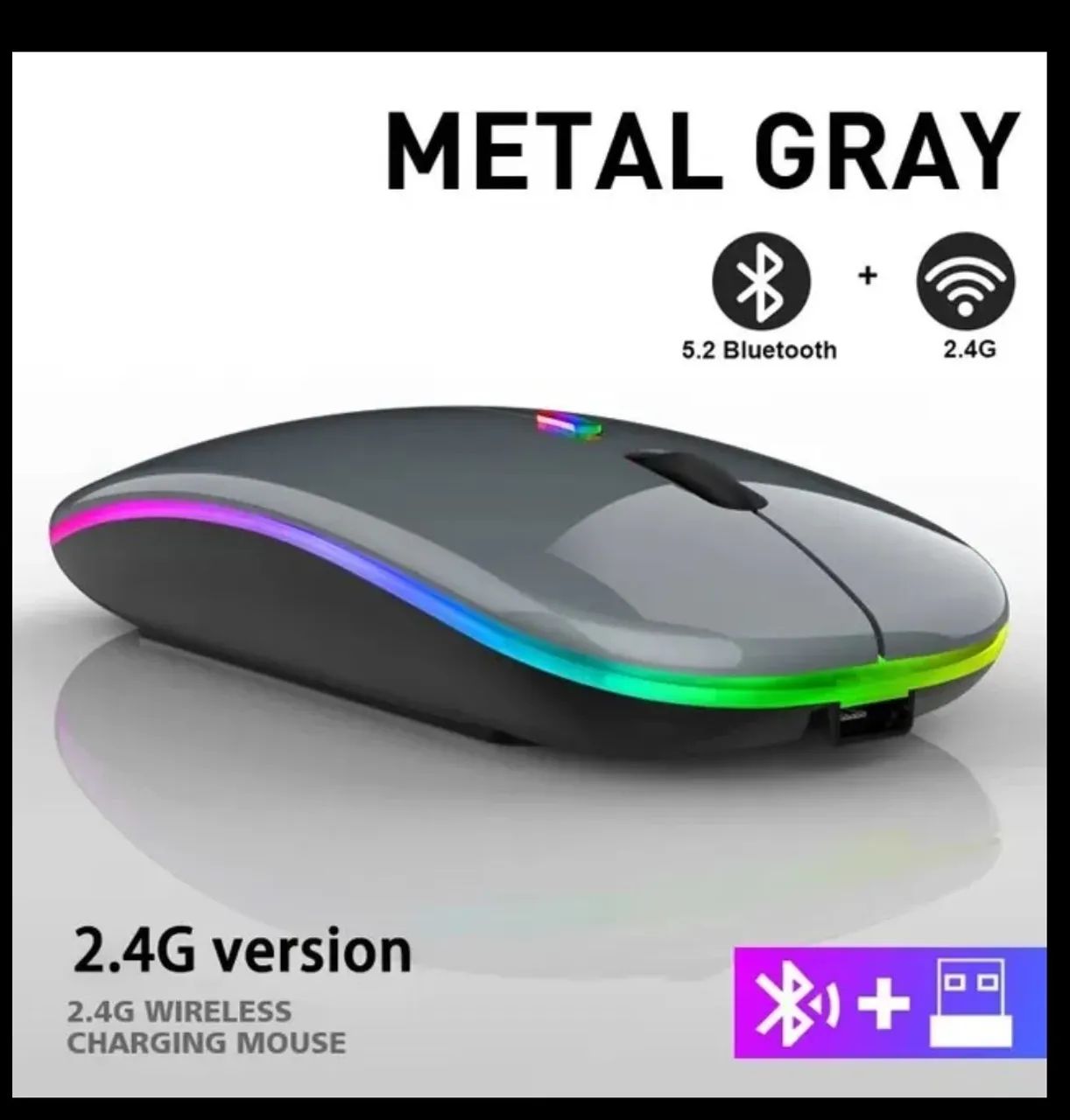MOUSE SEM FIO RECARREGÁVEL  - Foto 4