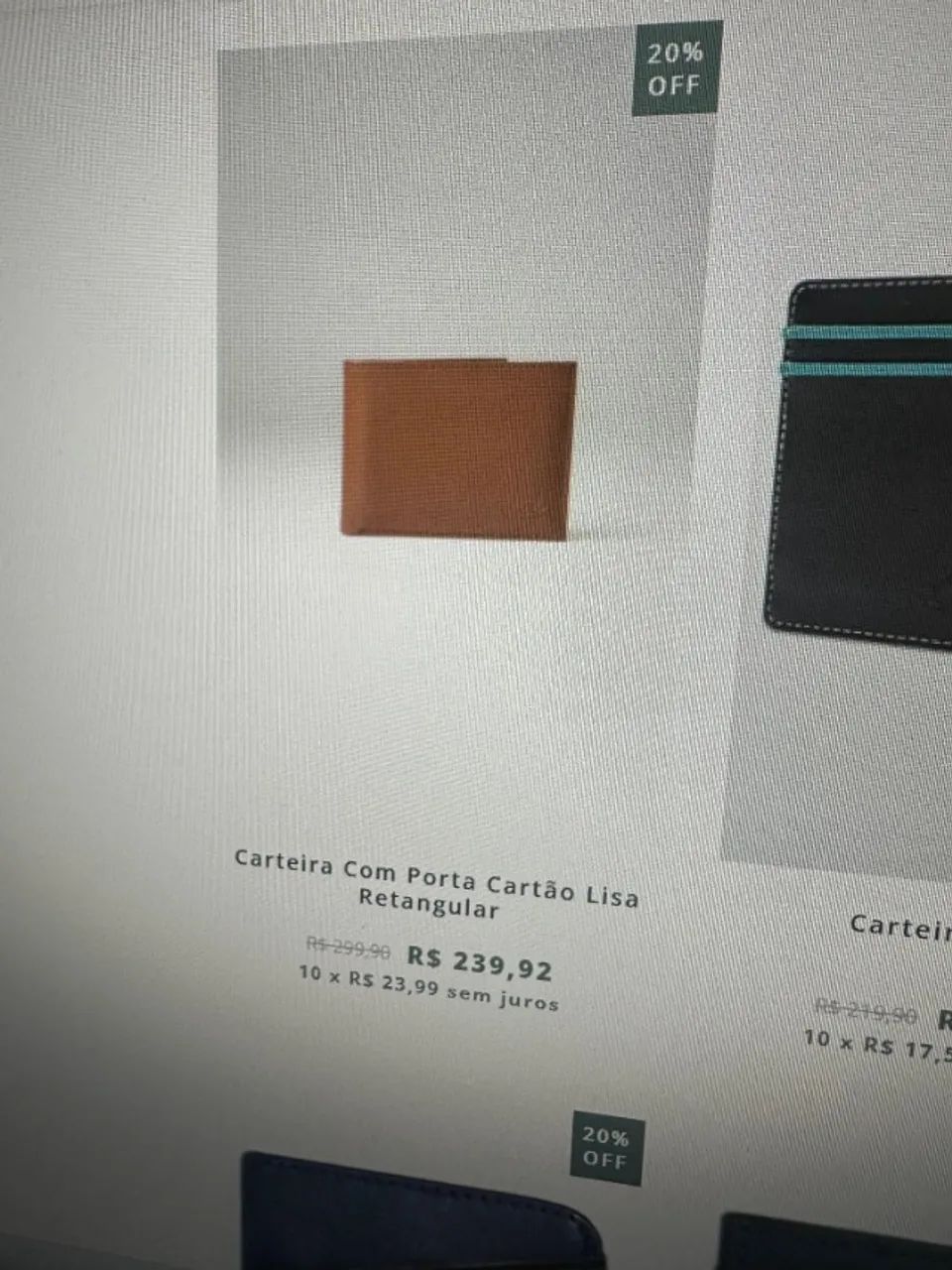 Carteira Com Porta Cartão Brooksfield Preta - Foto 3