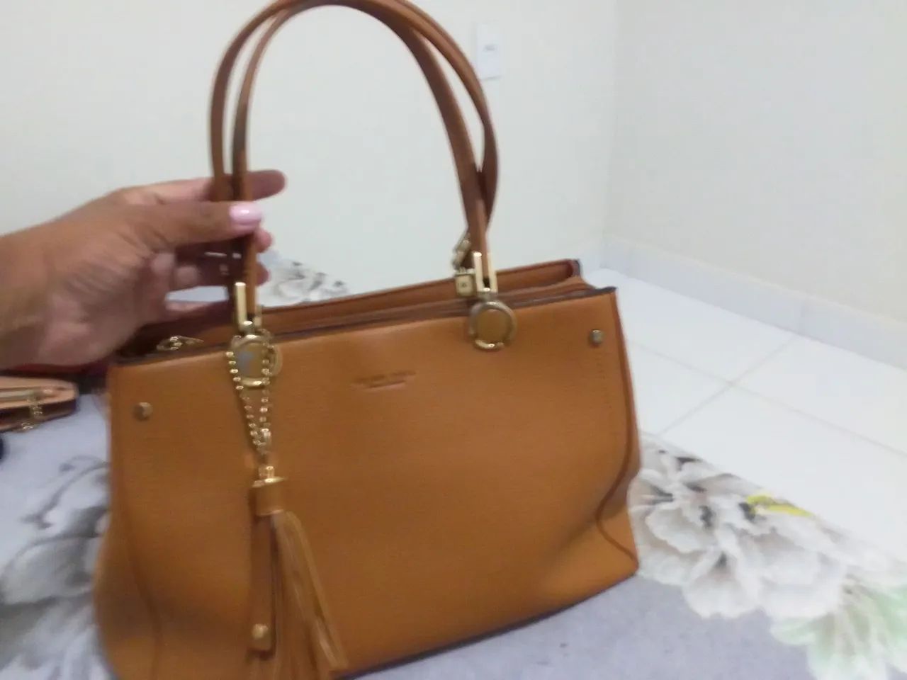 Bolsa de Ombro Marrom - Foto 2