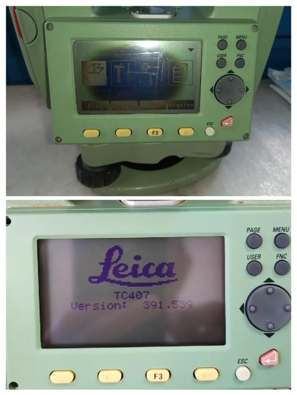 Display Leica TC407 FAÇO REPARO