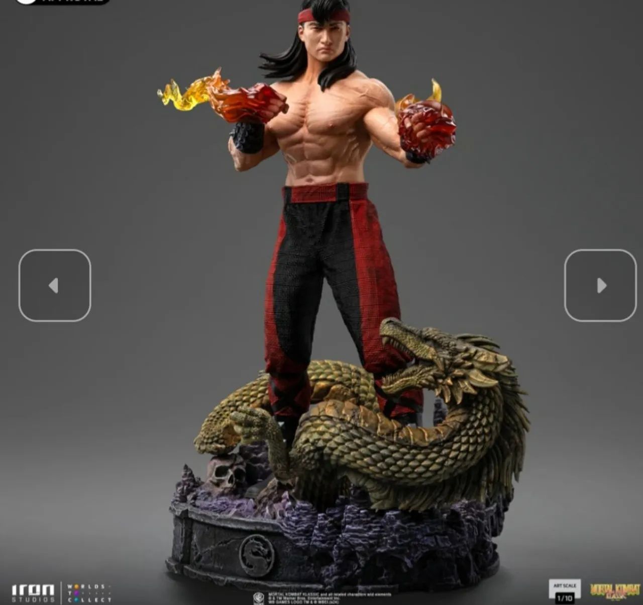 Liu Kang Mortal Kombat Iron Studios - Foto 2