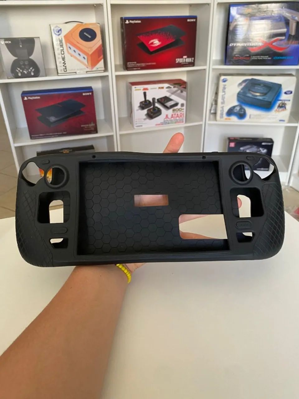 Vendo Capa Protetora Steam Deck Preto Semi novo