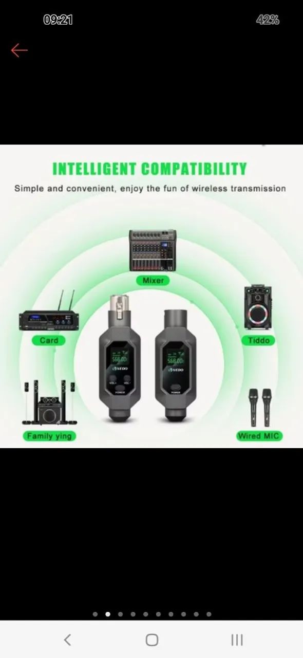 Conversor sem fio xlr - Foto 2