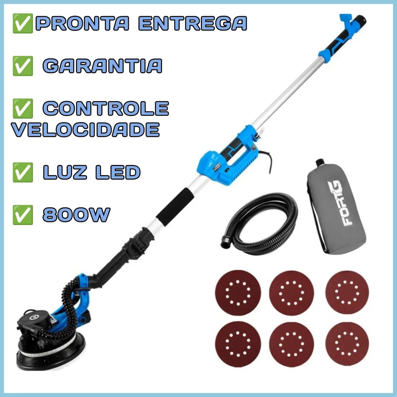 LIXADEIRA DE PAREDE FORT G 800W - PRONTA ENTREGA 