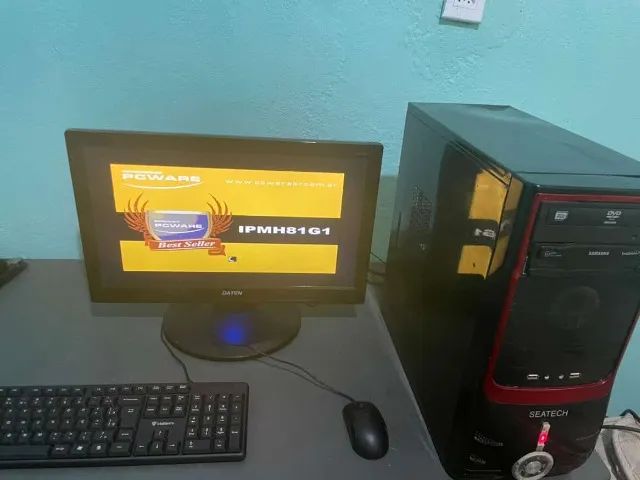 pc completo escritorio ou jogos leves serve pra trabalho!!! - Foto 5