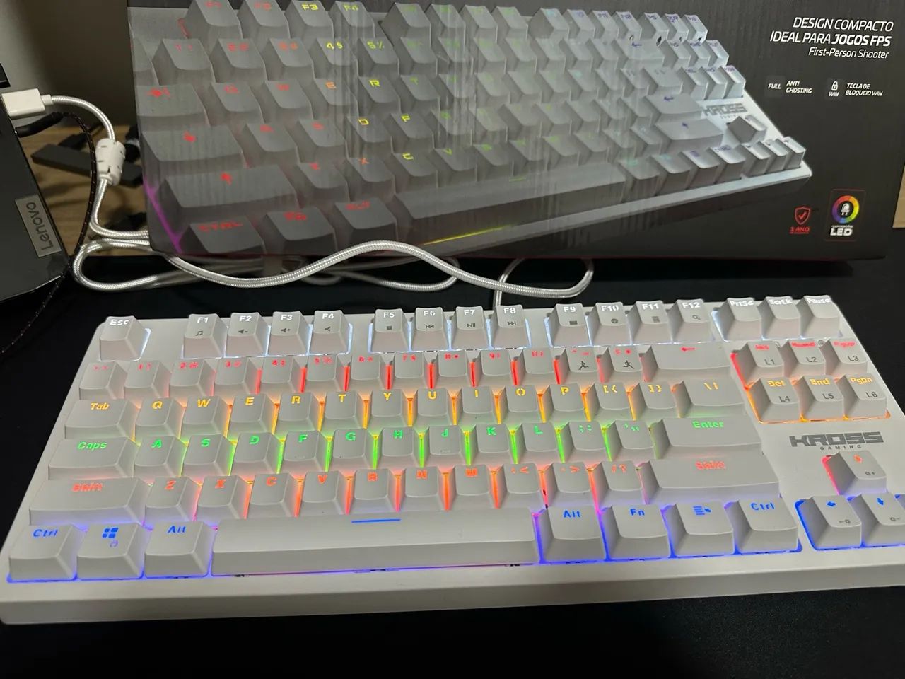 Teclado Mecânico Branco - Foto 2