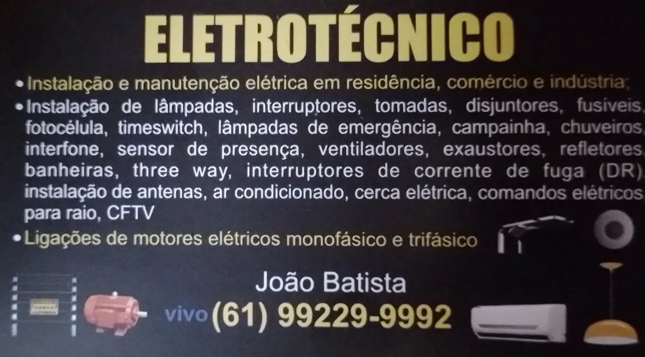 Eletricista predial, residencial faço orçamento