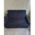 DOAÇÃO - Sofá-cama Matrix 2 Lugares, Cor Azul, Pés de PVC - Usado (Doação) - Foto 4