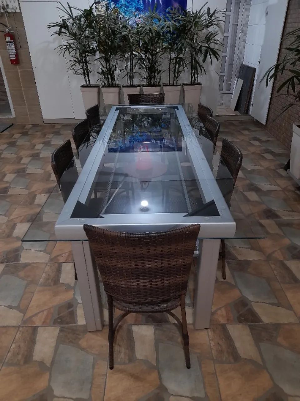 Mesa 8 lugares com cadeiras - Foto 2