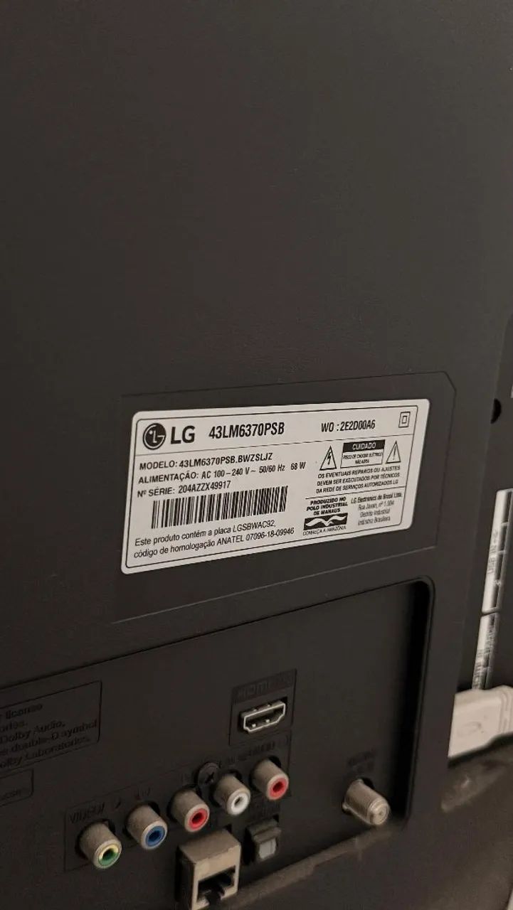Smart TV LG 43 Polegadas. Resolução FULL HD - Foto 3