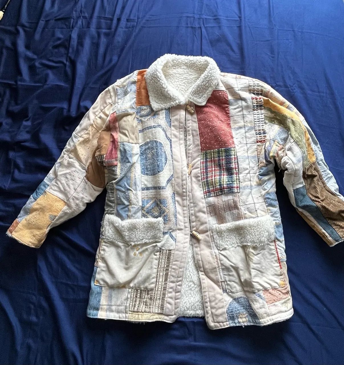 Casaco peruano de patchwork