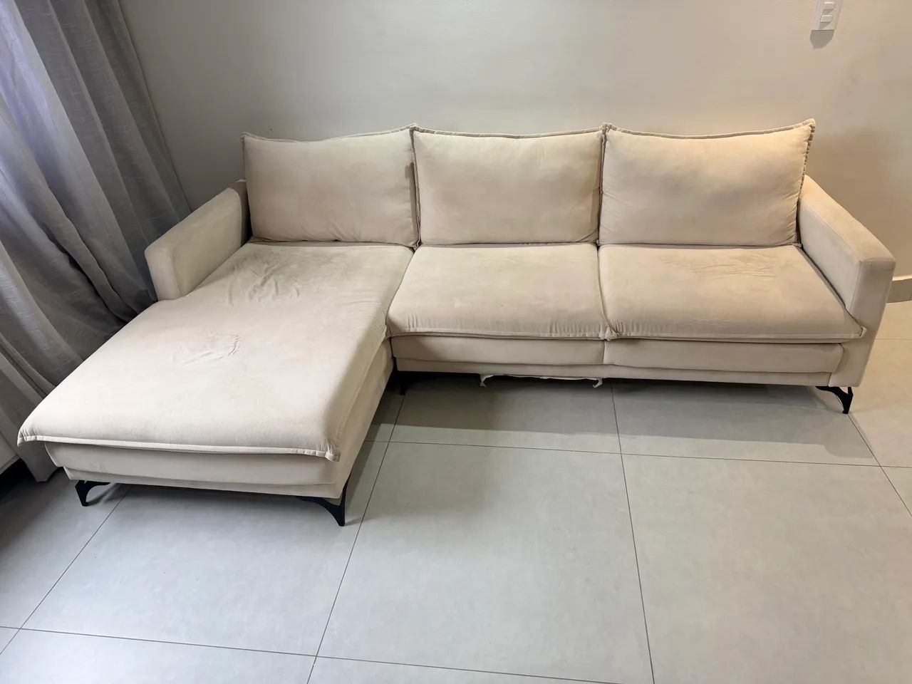 Sofá 5 pessoas suede - Foto 5