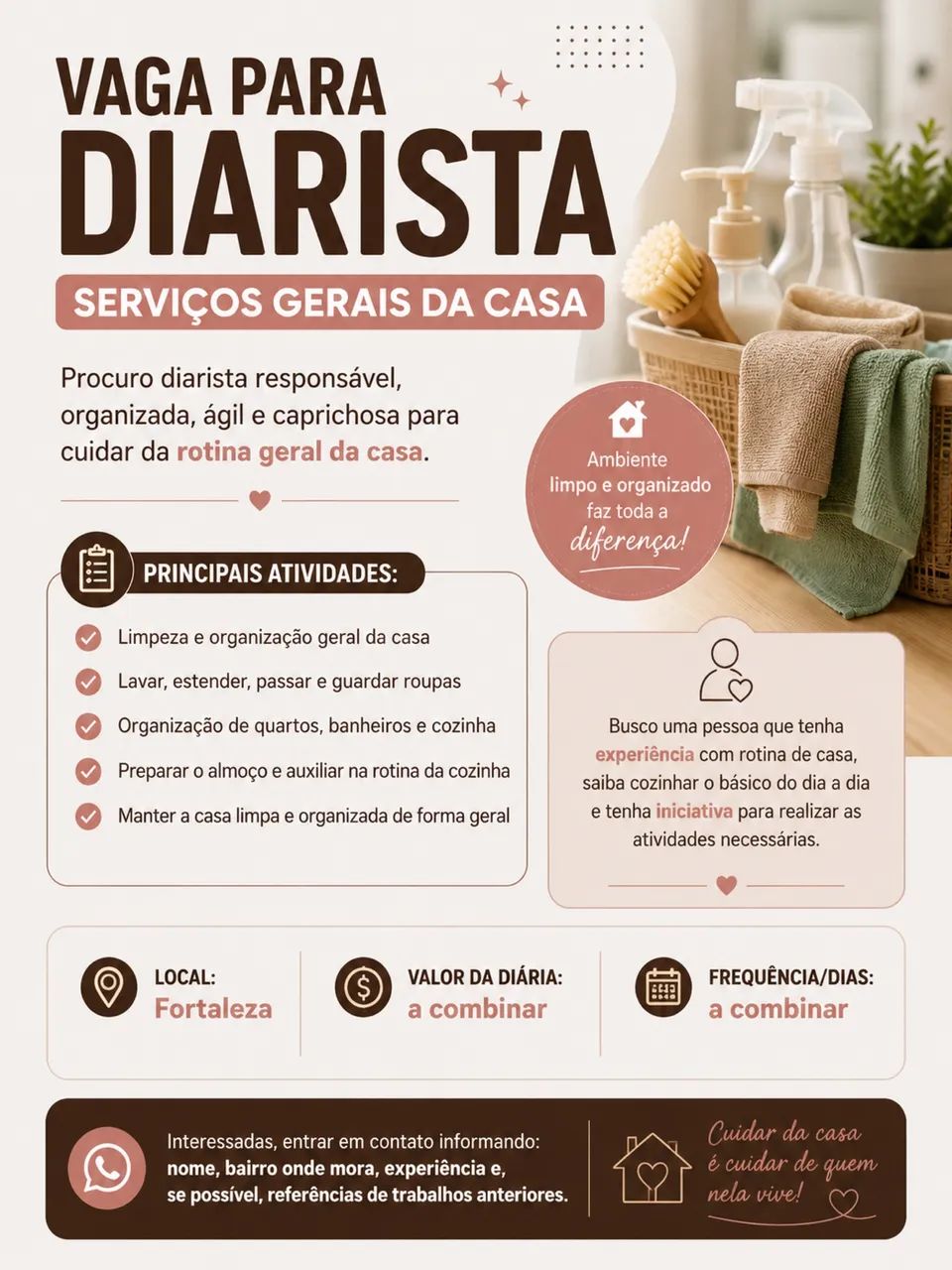 Vaga diarista 