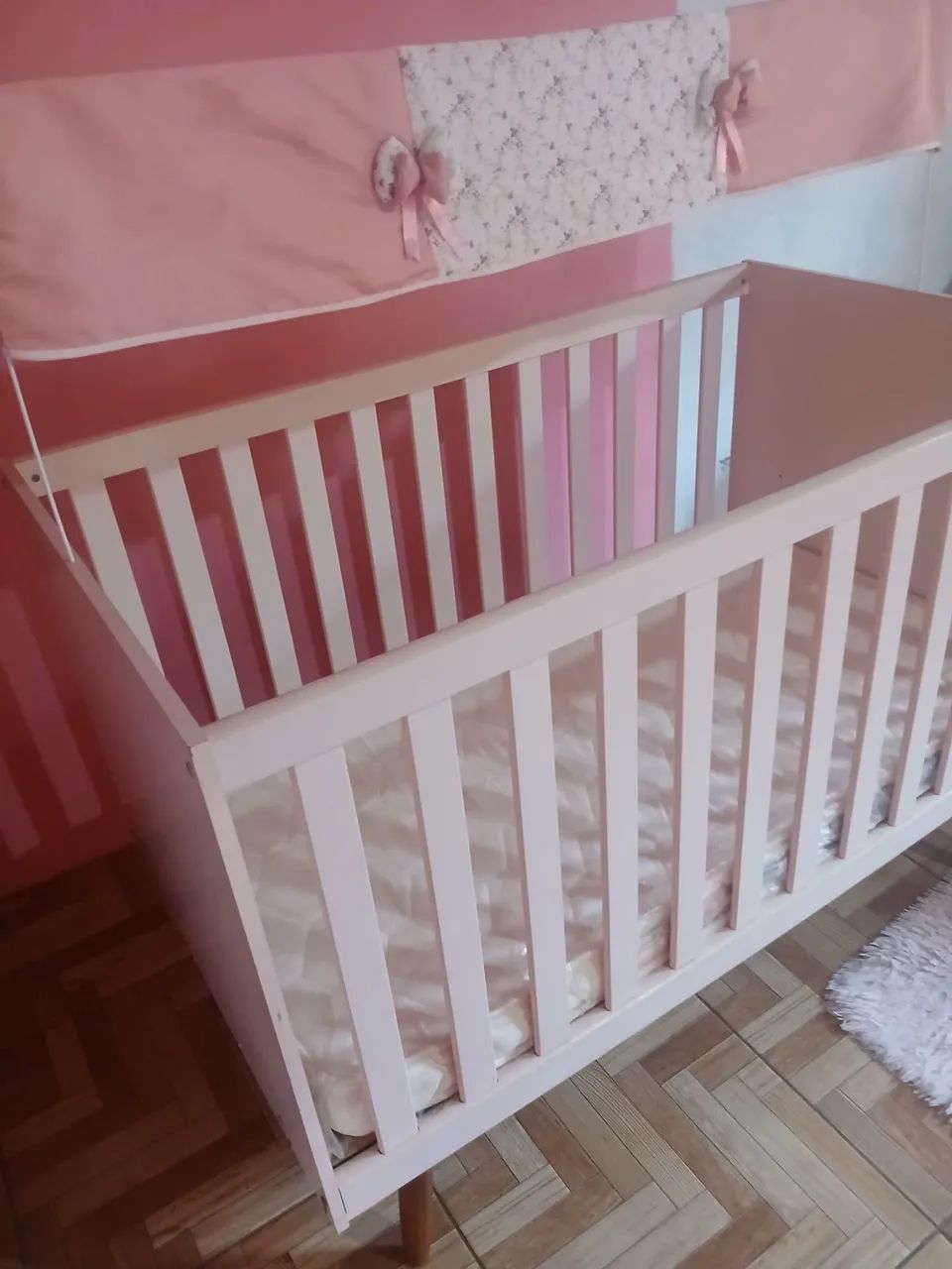 Berço rosa novo - Foto 3