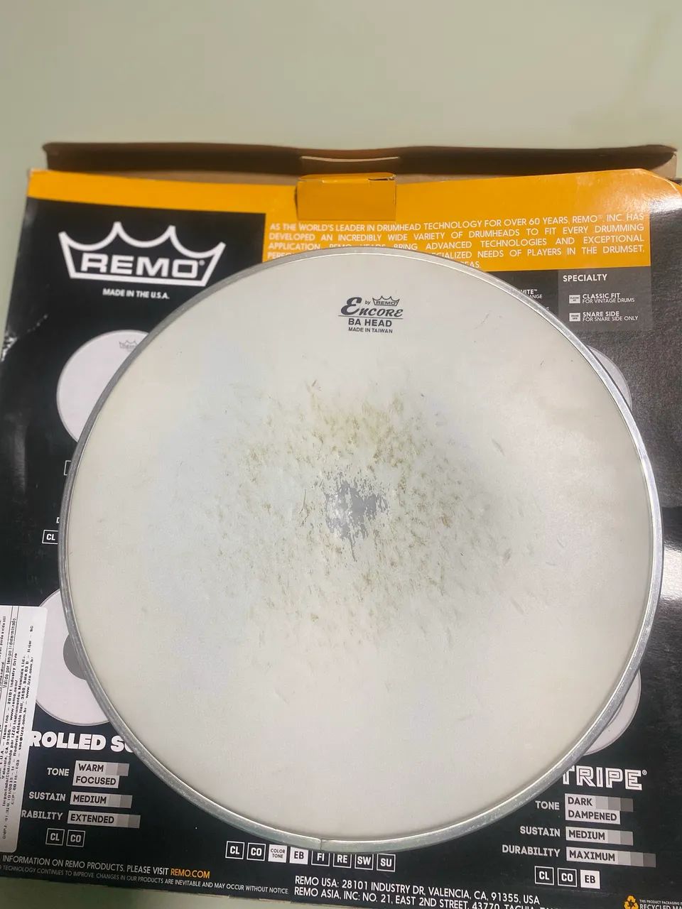 vendo pele REMO ENCORE USADA 10" polegadas  - Foto 2