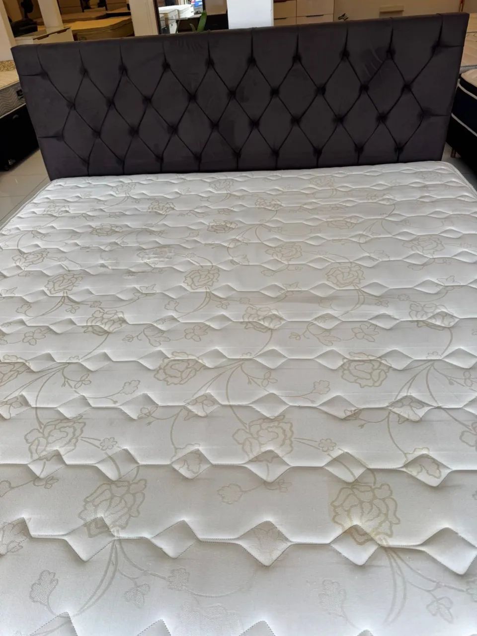 Cama box KING MAXFLEX COM COLCHÃO E CABECEIRA  - Foto 3