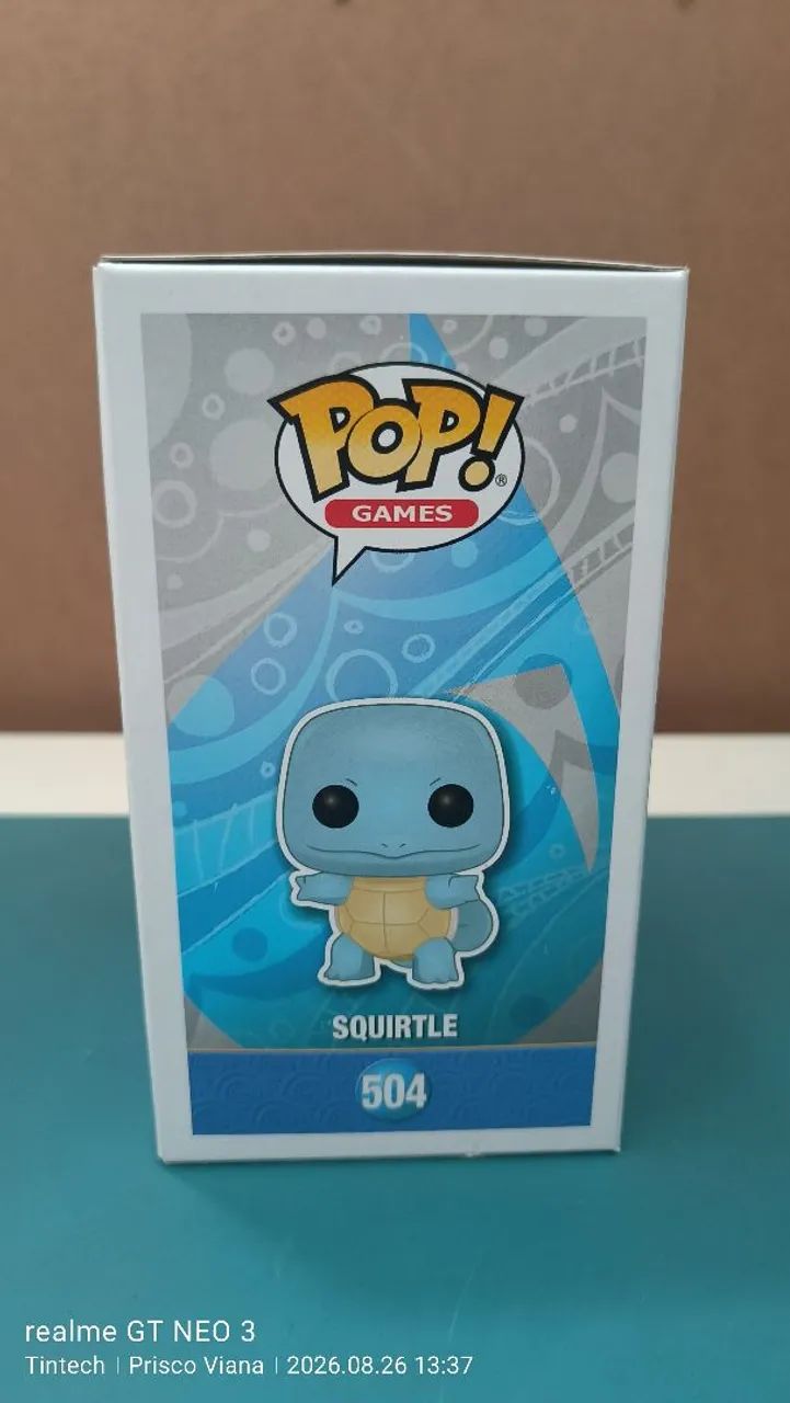 Funko Pop Squirtle #504 Pokémon Original Novo Lacrado - Foto 4