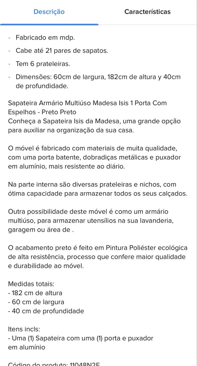 Armário multiuso madrasta com espelho  - Foto 2