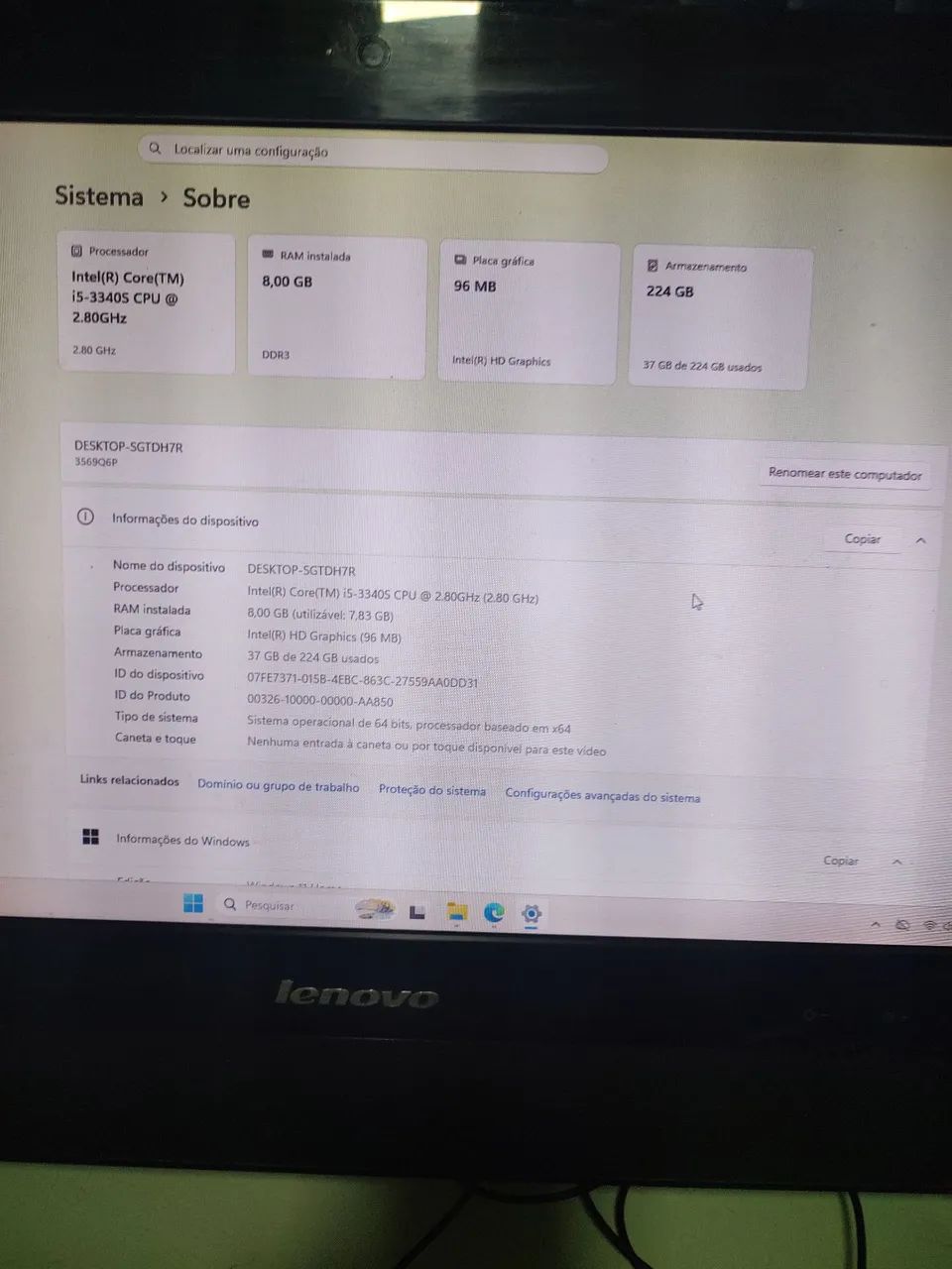 computador ALL in onde (3 em um) LENOVO  - Foto 5