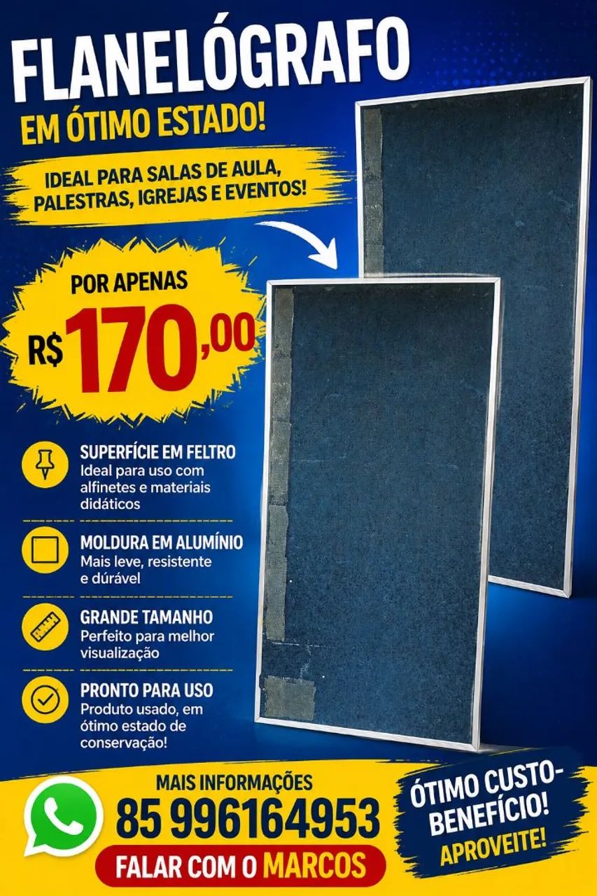 VENDE QUADRO FLANELÓGRAFO