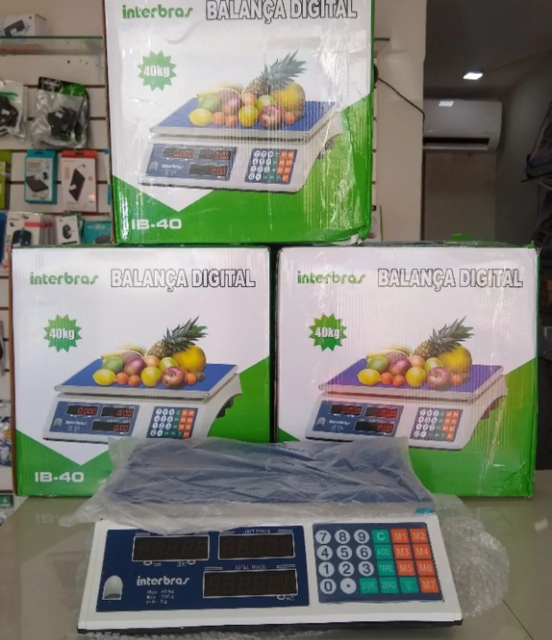Balança bivolt digital 40kg novas 6 meses de garantia 