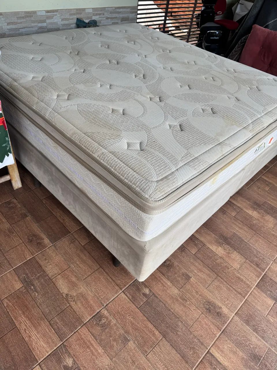 Cama super king semi nova  - Foto 2
