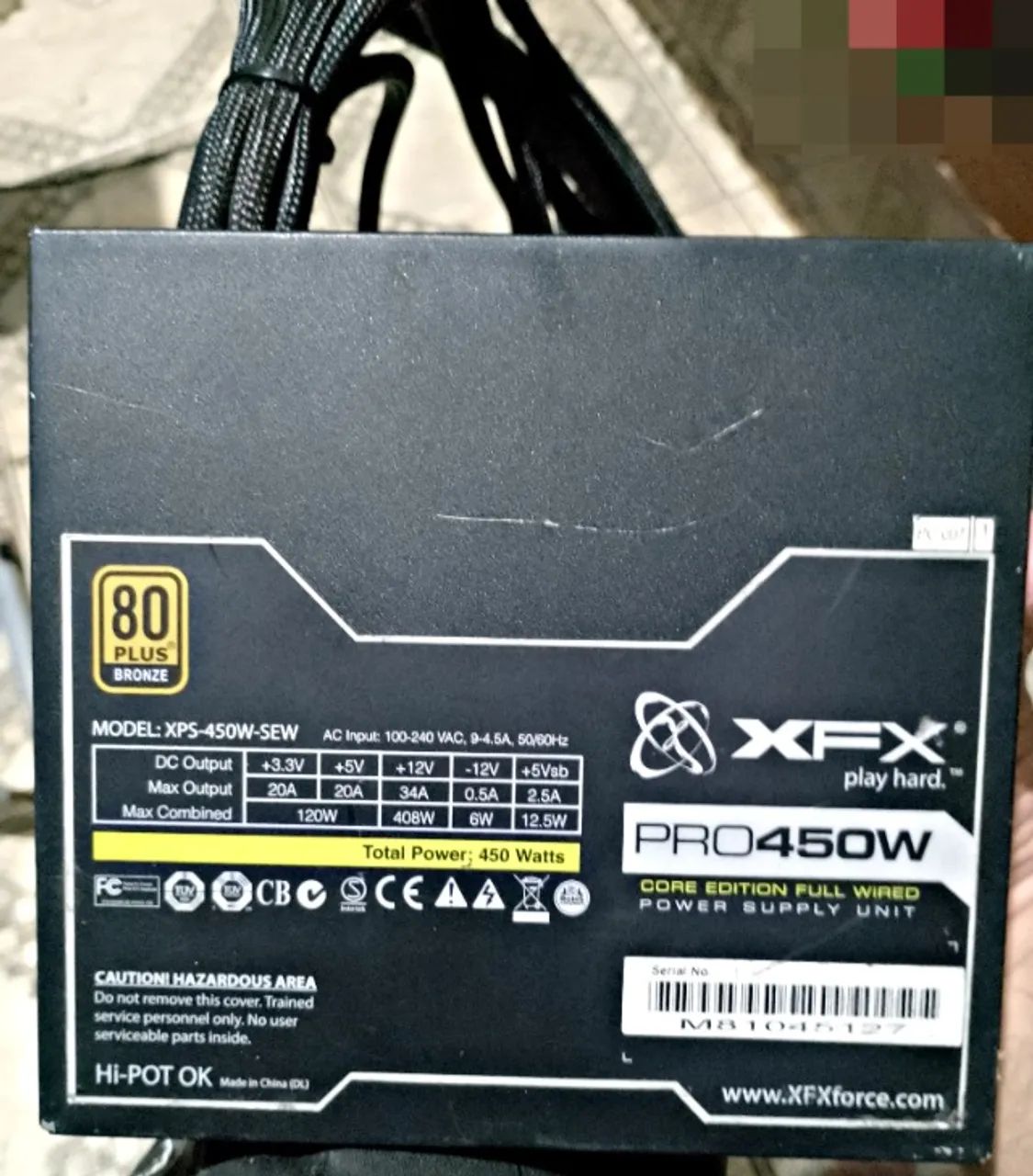 Fonte XFX PRO 450W 80 PLUS - Foto 5