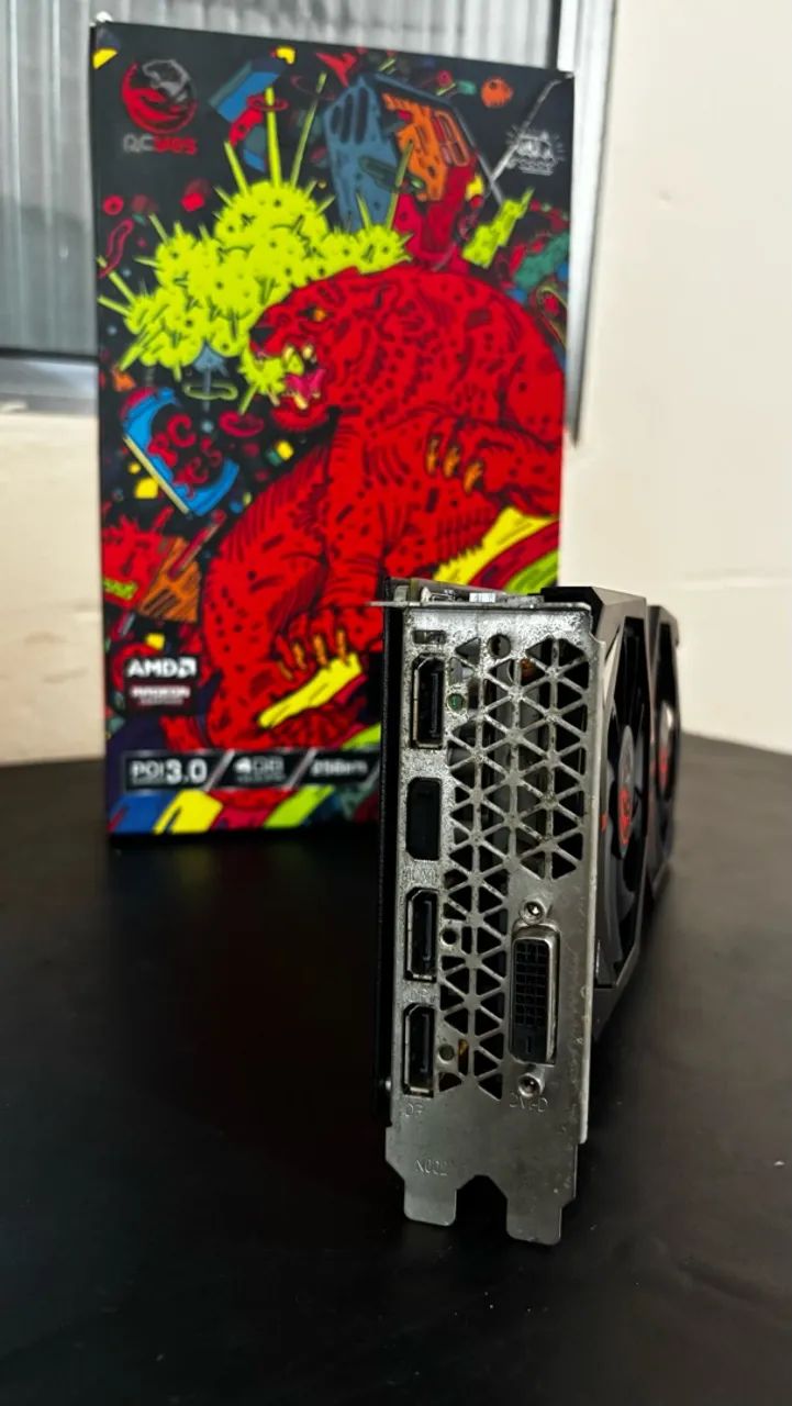 RX 570 4GB COM DEFEITO - Foto 3