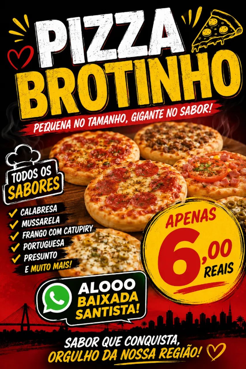 Fábrica de pizza brotinho 