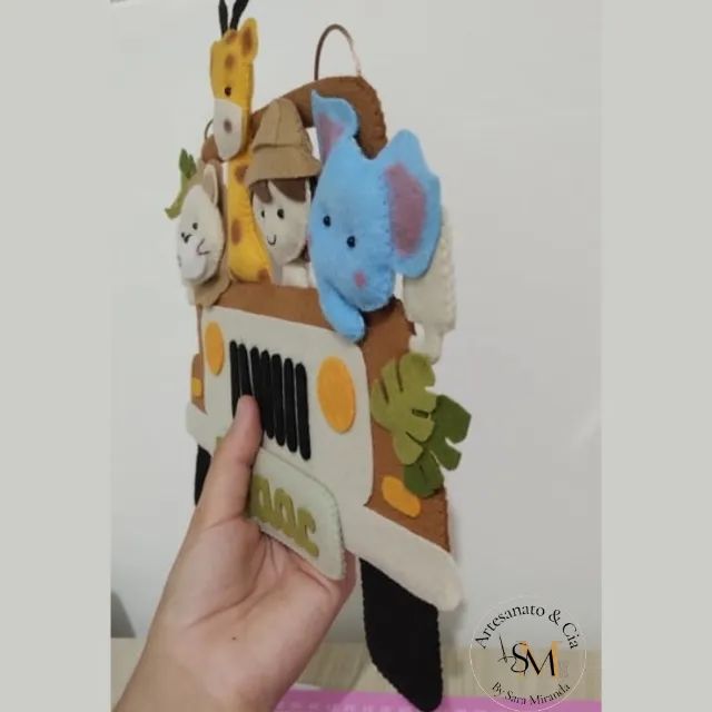 Enfeite de porta para quarto de bebê - Escolha seu tema - Foto 2