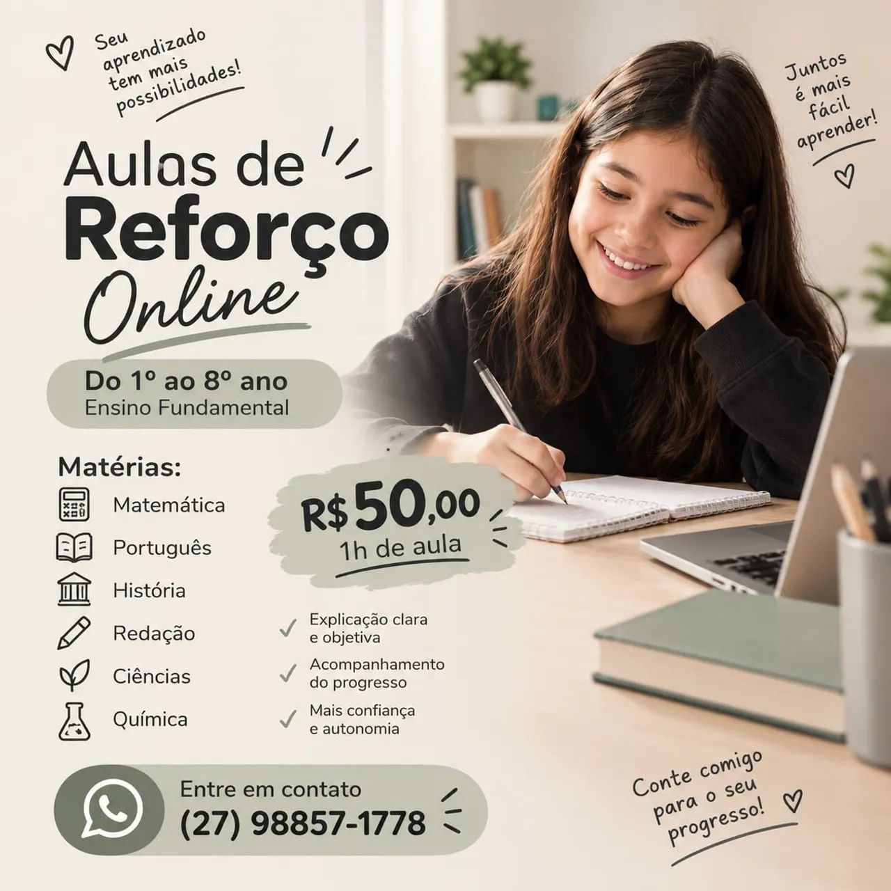 Aulas de reforço online