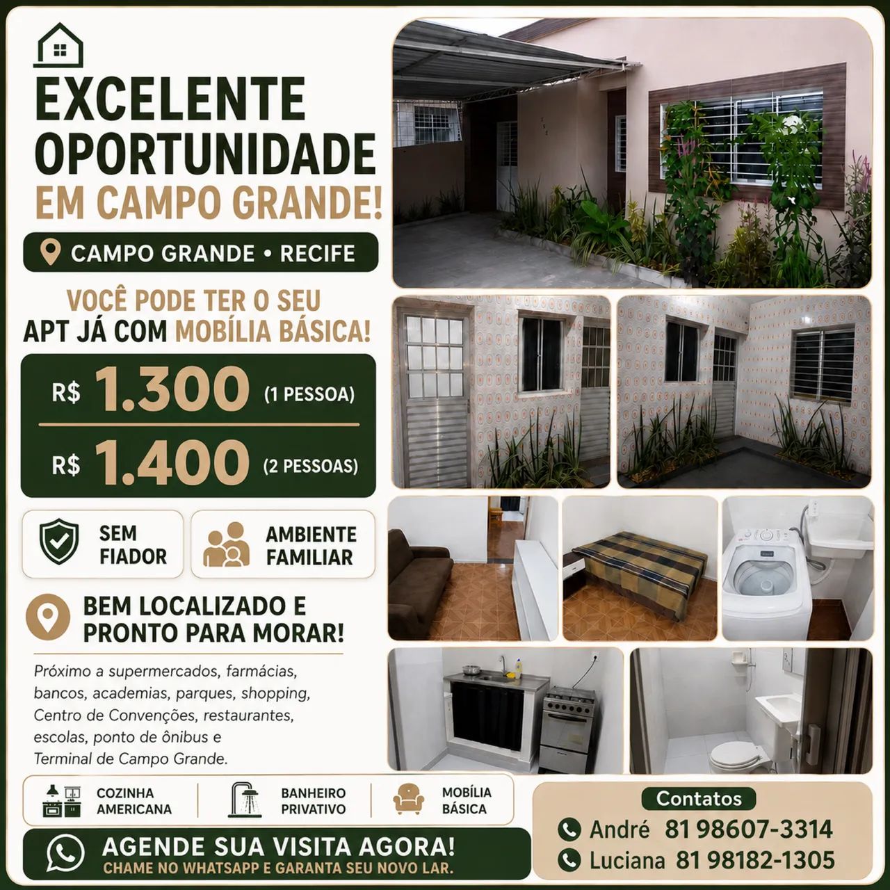 Excelente oferta: Kitnet mobiliado em Campo Grande - Recife  - Foto 5